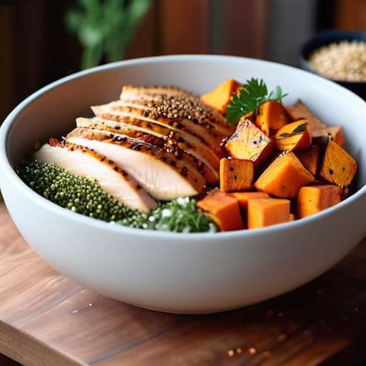 The Post-Mat Power Bowl with quinoa.
