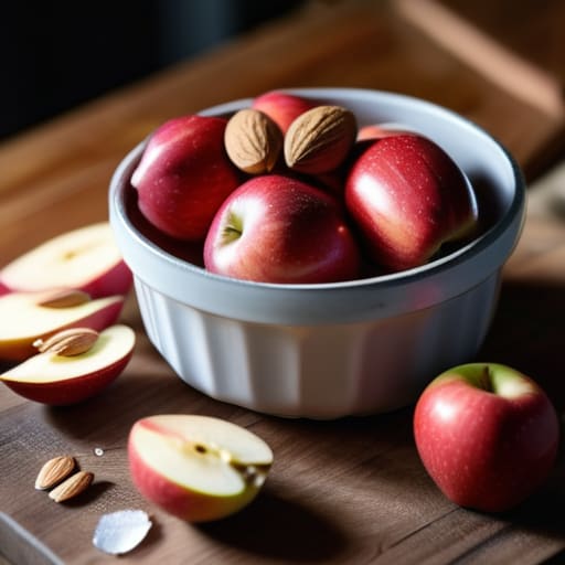 Healthy Nut Butter and Apple Slices snack.