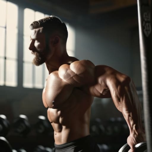 Training for upper body hypertrophy.