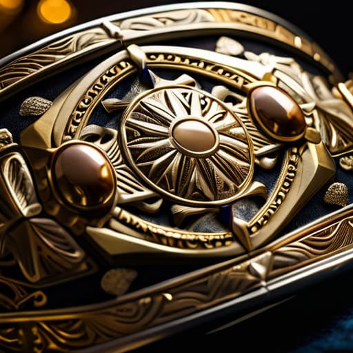 Evolution of championship belt designs showcase glory.