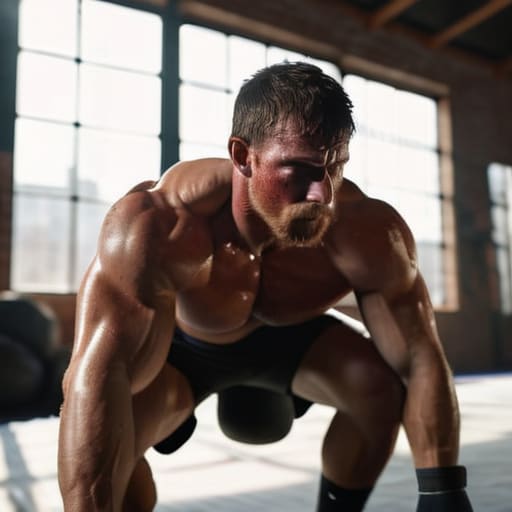 Wrestling strength exercises for athlete conditioning.
